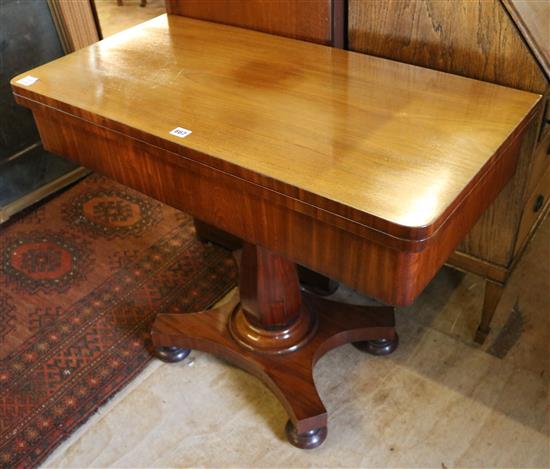 Early Victorian mahogany card table